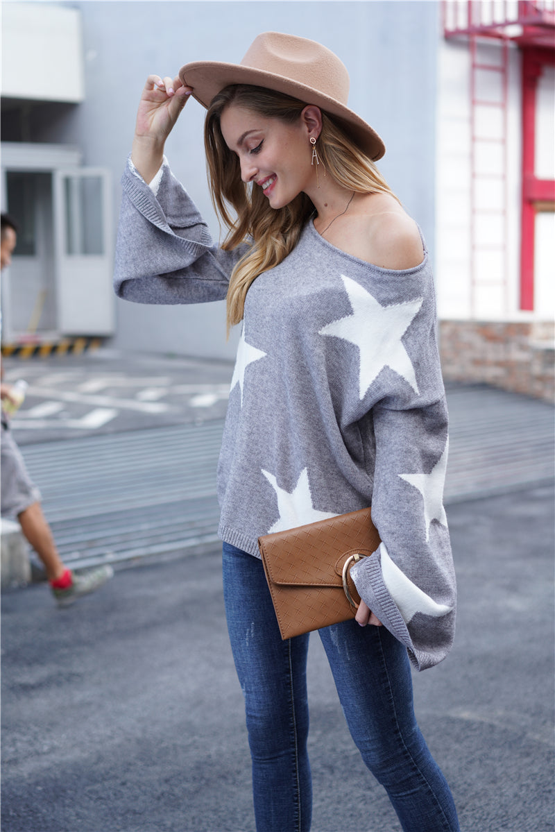Star motif jumper on sale